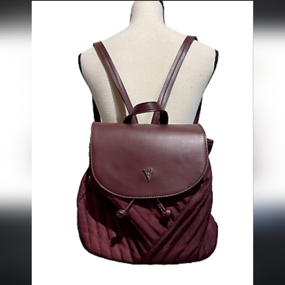 Vanessa Williams Quilted Burgandy Backpack (NWT)
